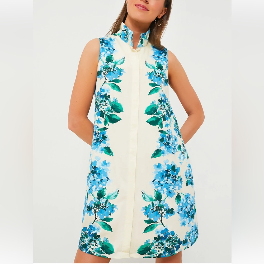 Tuckernuck Water's Edge Hydrangea Sleeveless Charlie Dress - Picture 5 of 15